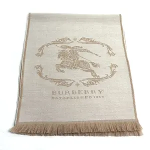 Pre-owned BURBERRY Wool Small Leather Goods Scarf
