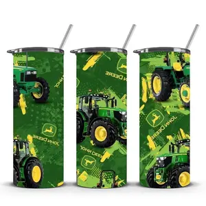 Tractor 20 oz Tumbler - Perfect for Your Beverage Needs - Bottle, Drinkware