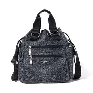 baggallini Modern Everywhere Drawstring Crossbody Bucket Bag