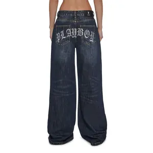 Sinful Attitude Wide Leg Jeans - Playboy