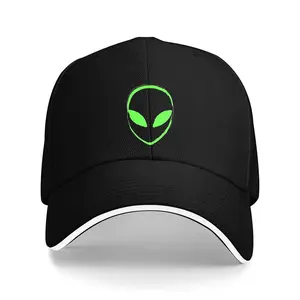 1 piece Alien-themed sci-fi print trucker hat - Unisex baseball cap suitable for all seasons, perfect for movie nights/comic conventions/casual wear, cultural gift (machine washable), Alien Head Hats, Cool Graphic Hats