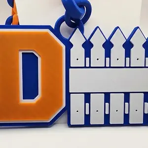 YOUR TEAMs “D fence” Defense hype fan chain- football theme