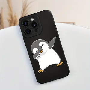 Creative Cool Little Penguin Print Mobile Phone Case Suitable for IPHONE16 15 14 13 12 11 XS XR X 7 8 Plus Pro Max Mini