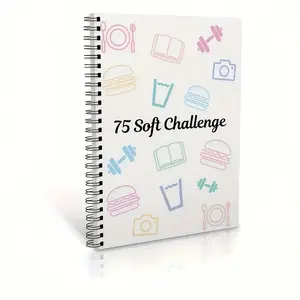 Soft Challenge Planner, 1 Count Colorful Pattern Soft Challenge Planner, Spiral Bound Planner, Habit Formation Plan Notebook, Meal Planner, Office Stationery & Supplies, Productivity Planner, Weekly Planner, Monthly Budget Planner