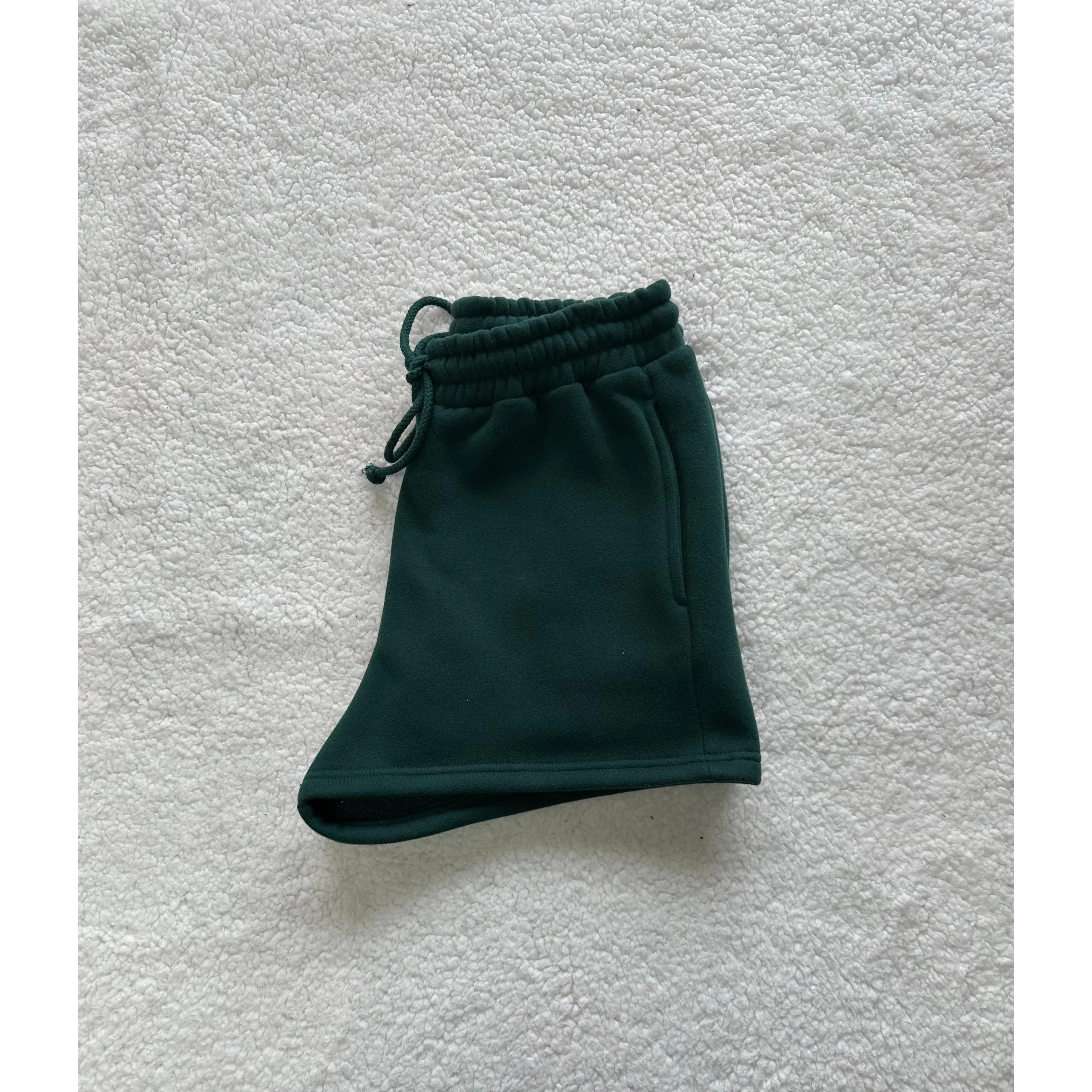 Winter Green Basic Blank Shorts