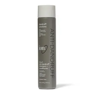 Ion 2 in 1 Anti Dandruff Shampoo & Conditioner, Gently Cleanses, All Hair Types, Relieves Irritation, Itching, and Flaking, Vegan, Paraben Free