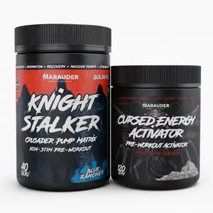Dusk & Dawn Preworkout Stack - Non-Stim Pre-Workout With Stimulant Only Adder Marauder Energy & Nutrition