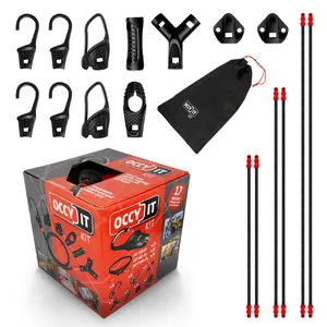 FixMaster | OCCY-IT Modular Bungee System – All-in-One Adjustable Tie-Down Kit for Car, Camping & Home