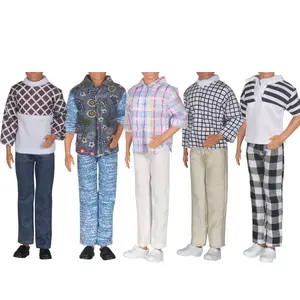 10 PCS Doll Clothes, Doll Clothes Set, 5 Tops, 5 Pants Trousers Shirt Outfit Jacket Pants Clothes for 12 inch Boy Friend Doll Accessories Toys Halloween, Thanksgiving Day, Xmas Gift (Dolls Not Included)