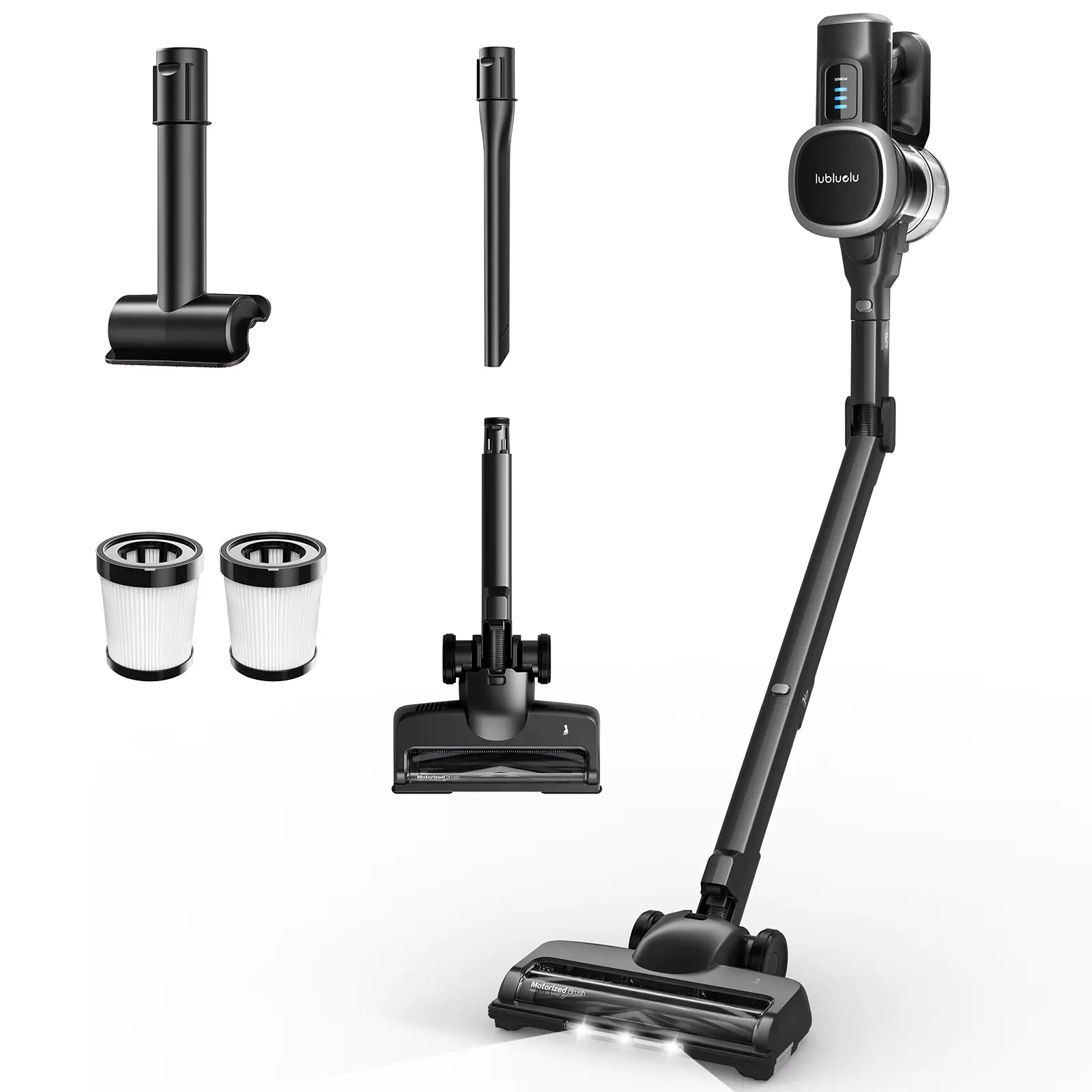 [Home Essential] Cordless Stick Foldable Vacuum Cleaner with 45Kpa Suction, Anti-Tangle Brush, Ideal for Home Cleaning