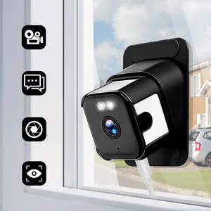 Indoor Window Security Camera, Front Door Camera, Dual Band 2.4GHz/5GHz WiFi, Color Night Vision, 1080P Home Monitoring, Two-Way Audio, Ai Motion Detection, Wireless Surveillance Camera