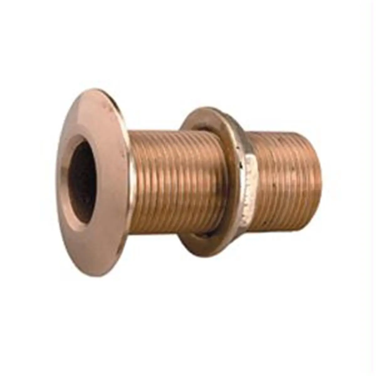 Perko 1-1/2 in Pipe Thread Bronze Thru-Hull Fitting, Flange Size Pipe Fitting, Made in the USA, Flange Size Pipe Fittings