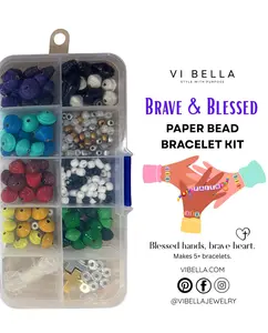 Brave and Blessed Paper Bead Kit