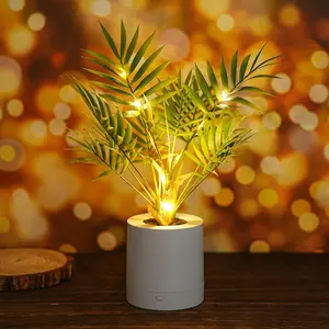 Artificial Lighted Areca Palm Tree Lamp, Night Light, Christmas Birthday Gifts for Women, Ambience Decor Light for Wedding Party Bedroom Bar Coffee Shop