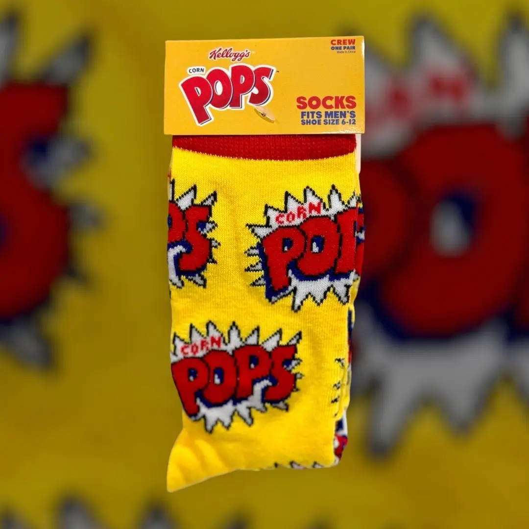 Corn Pops Cereal Socks - Soft and Breathable Material for Everyday Wear