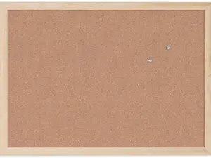 17x23 Cork Bulletin Board with Light Birch Wood Frame (Model: 265U00-01)