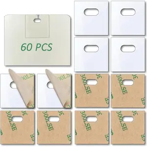 60 PCS Vertical Blind Repair Tabs Kit Clear Fixer Vertical Blinds Snap in Replacement Slats Parts Panels