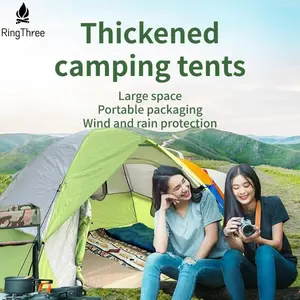 4-person camping tent is easy to install and suitable for camping, festivals, backyards, overnight stays, and other weather resistant tents