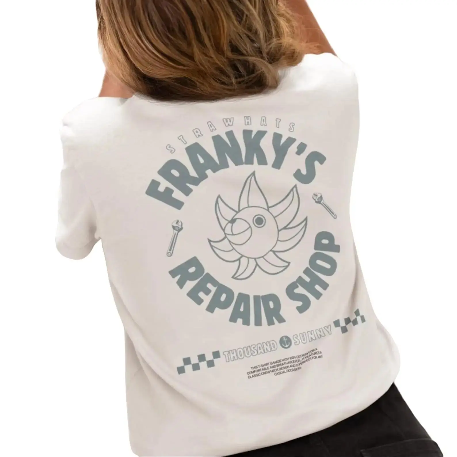 Onepiece Anime - Frankys Repair Shop - Vintage Oversized - Subtle Retro Unisex T-shirt