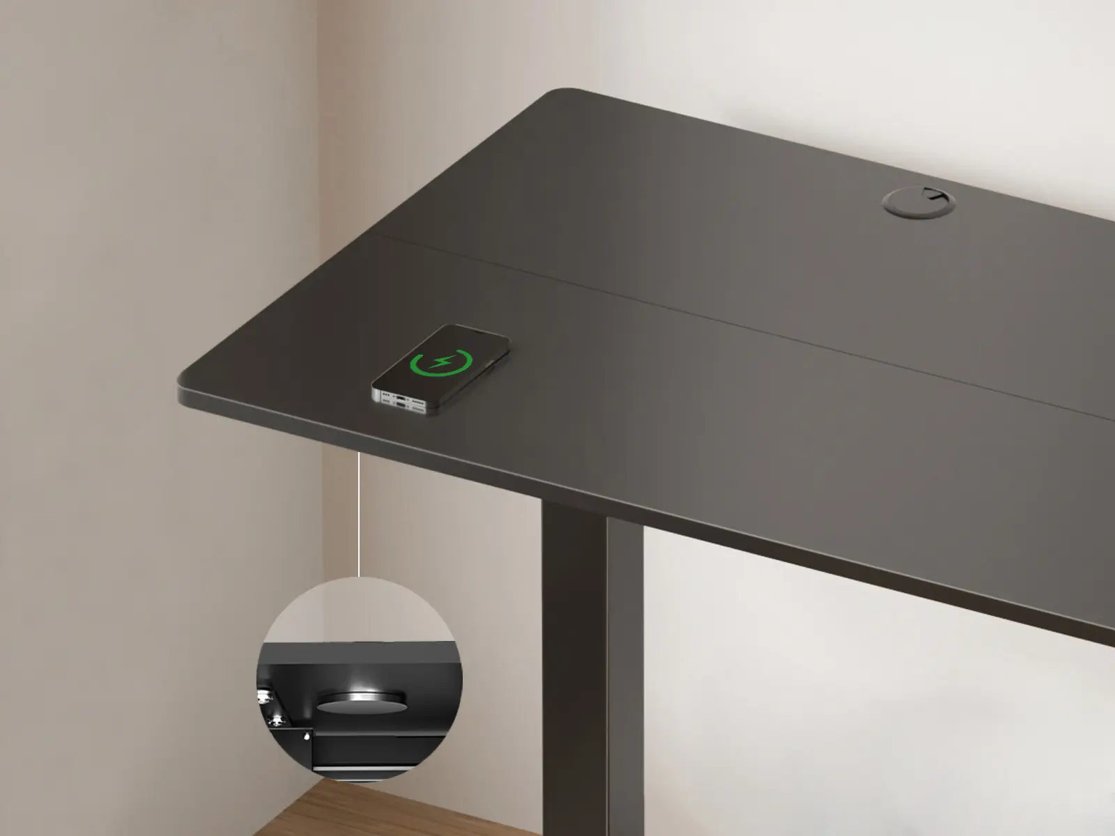 HUANUO Desk Wireless Charger - Sleek Fast-Charging Qi Enabled Stand, Minimalist Desk Accessory, Charging Solution for Smartphone, Cellphone, Tablet, Electronic Earbuds (#TikTokShopBlackFriday Gadget)
