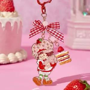 Strawberry Shortcake Sweet Bow Keychain Charm