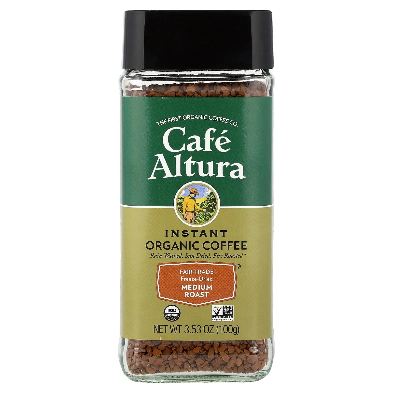 Cafe Altura Instant Organic Coffee, Medium Roast, Freeze-Dried, 3.53 oz (100 g) Cafe Altura Instant Organic Coffee, Medium Roast, Freeze-Dried, 3.53 oz (100 g)