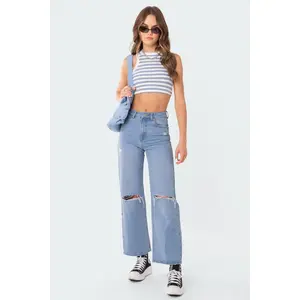 Lori High-Rise Wide Leg Jeans