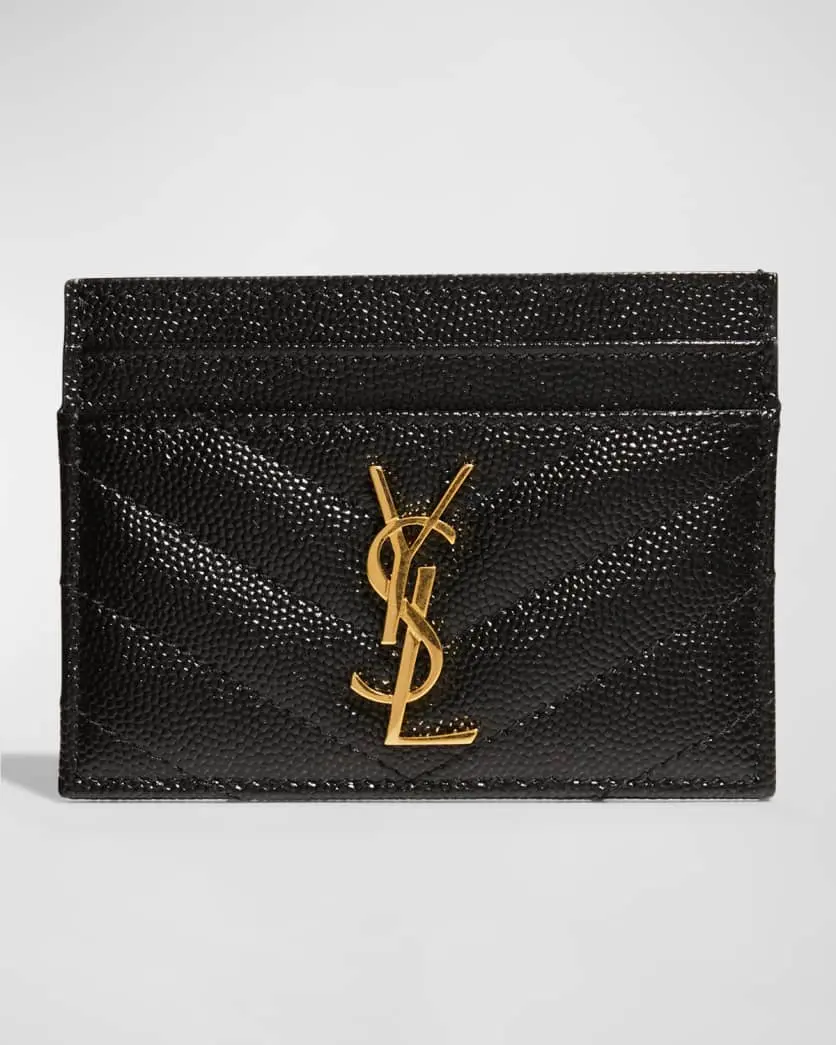 Pre-owned Yves Saint Laurent leather Bag Accessories YSL Card holder