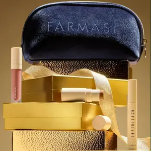 FARMASI MIDNIGHT GLAM SET Stick Bronzer, Infinilash Mascara & Lacquer lipstick