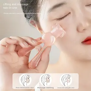 Long-Eared Rabbit Shaped Massager Stick, Multi-Functional Eye/nose/jawline Massager, Anti-Wrinkle Firming Dark Circle Reducer, Portable Beauty Tool
