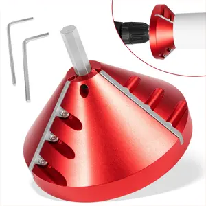 2 in 1 Inner-Outer PVC Deburring Tool, PVC Chamfer Tool, PVC Pipe Reamer, Pipe Deburring Reamer Plumbing Tool for PVC, CPVC, ABS, PP, PE Pipe with OD 0.75" to 3.5", ID 0.92" to 3.89"