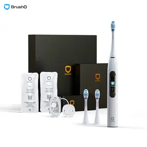 【Earn a Free Toothbrush in 7 Days via App Check-In】BrushO AI Electric Toothbrush That Shows You What Areas You Miss in the App, Smart 3-Level Pressure Sensing, 45-Day Battery, IPX7 Waterproof