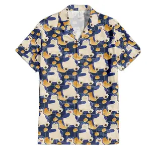 Funny Snorlax Hawaiian Shirt, Tropical Button up Shirt, Snorlax Shirt Gifts, Aloha Summer Hawaiian Shirt