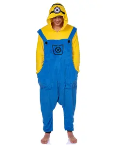 Minions Union Suit Character Design Adult  Kigurumi Costume Pajamas Loungewear