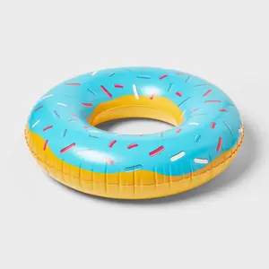 Sun Squad Donut Pool Float - Blue Sprinkle