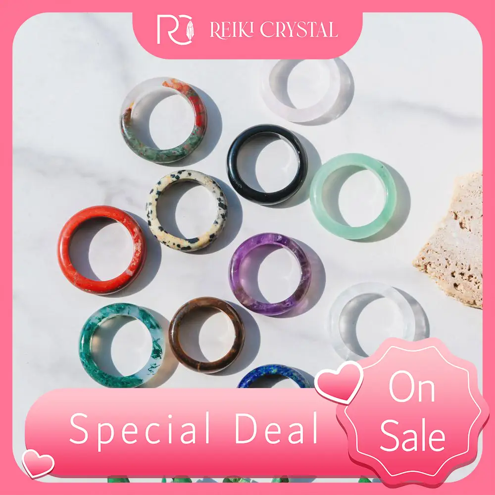 Natural Gemstone Crystal Ring