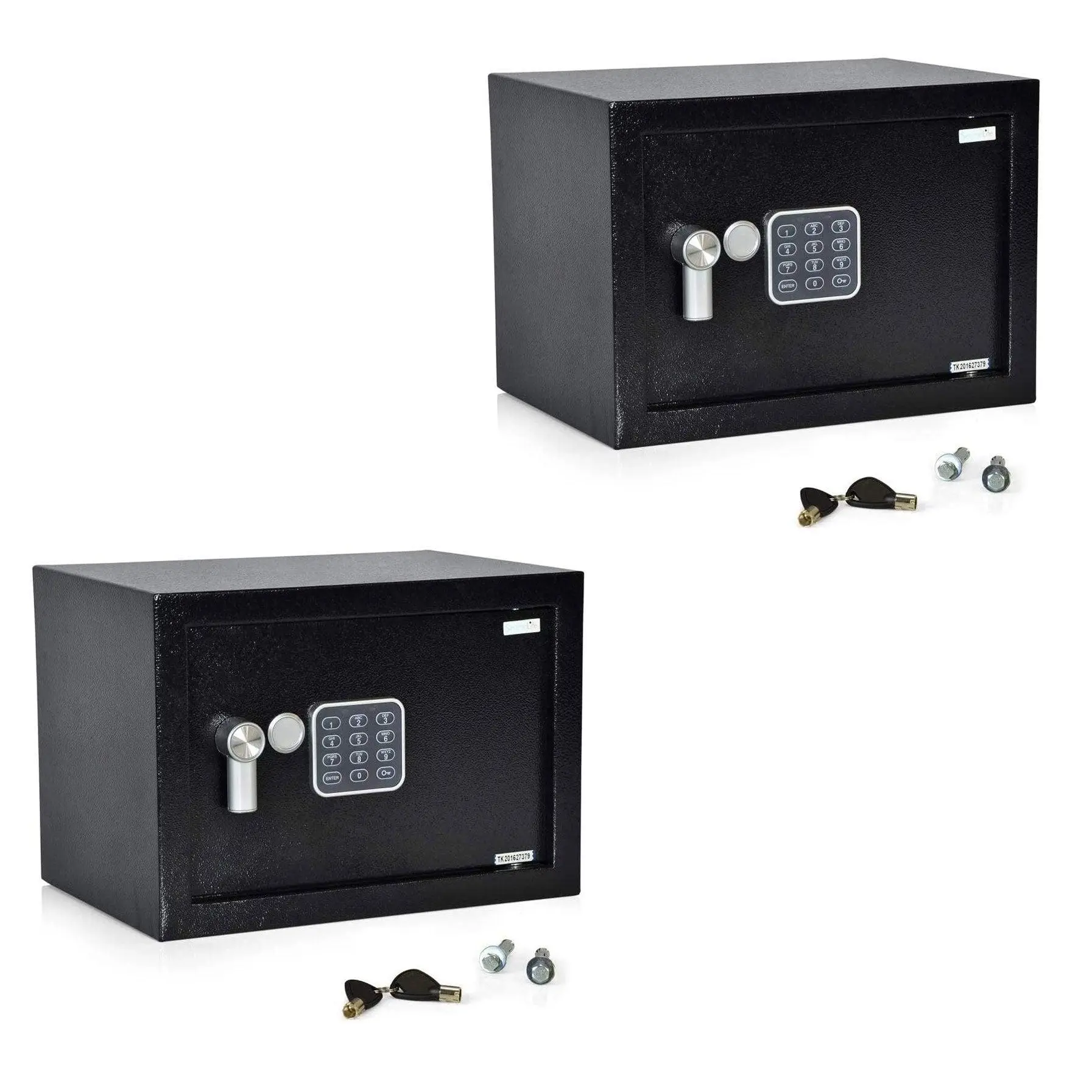 SereneLife Fireproof Electronic Digital Combination Safe Box with Keys (2 Pack) SereneLife Fireproof Electronic Digital Combination Safe Box with Keys (2 Pack)