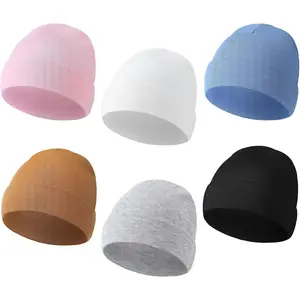6 Pcs Preemie Baby Hats Cotton Preemie Caps Warm Newborn Beanie Premature Hat for Nicu Premature Baby Boy Girl