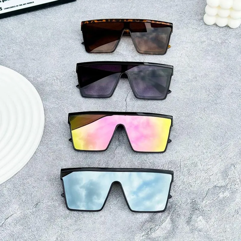 Women's Sunglasses 4-Pack, Oversized Punk & Tortoiseshell Frames with Bling, Polarized UV400 Lenses for Driving & Golfing, Gift Idea