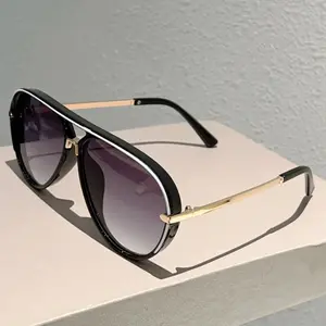 Retro Aviator Sunglasses - 2026 New Fashion Multi-Color Gradient Shades, Street Style Casual Outdoor Sunglasses for Women with Summer Vibes, Street Style Sunglasses, Casual Sunglasses,summerwins,summeroutfits,vacationoutfits,beachoutfits