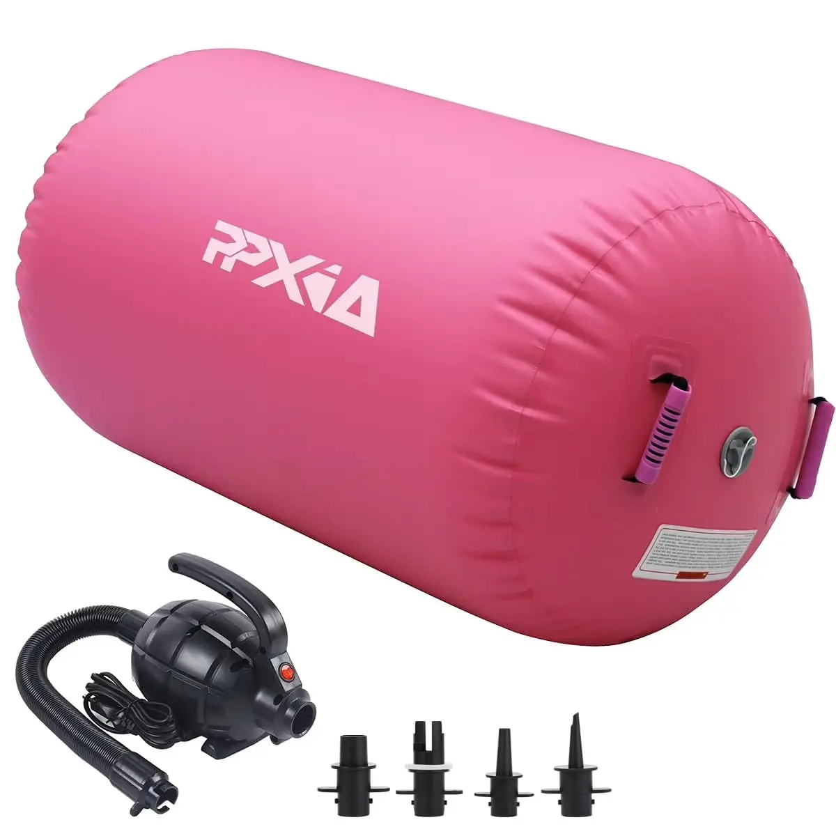 Air Roller Gymnastics Barrel For Tumbling, Inflatable Air Barrel For Back Handspring Training, Gymnastic Equipment With Pump For Yoga Training Cheerleading Home Use