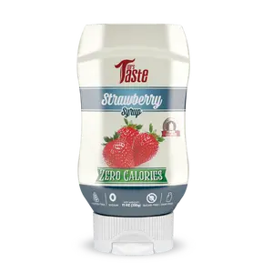 Mrs Taste Strawberry Syrup - Zero Calories, Zero Sugar, Zero Sodium, Source of Fibers - Flavor