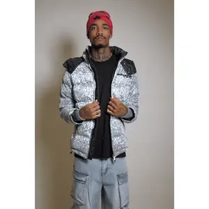 Gleam Silver Puffer Jacket