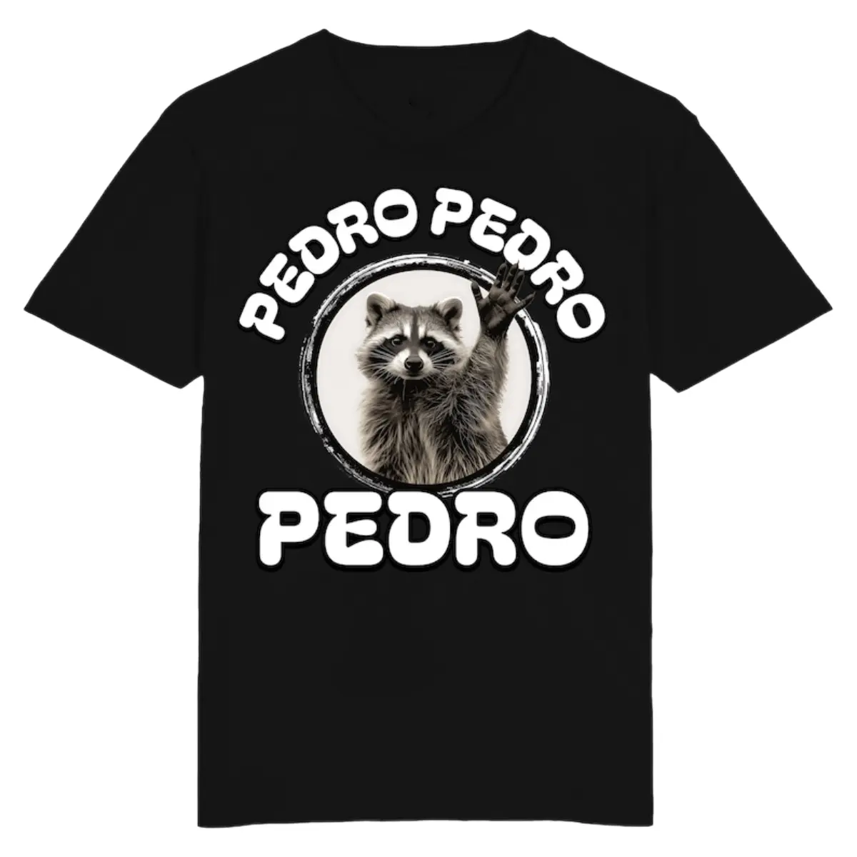 Pedro the Dancing Raccoon Shirt, Pedro Shirt, Funny, Meme, Cartoon Tee Shirt, Retro Tee, Fun Gift, Vintage, viral Unisex shirt, Trending Clothes, Crewneck, High Quality, Gift for friends, Many colors from S to XL, tiktok shop Casual Shortsleeve