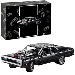 Dom's Charger Building Toy - 1077 Pieces Racing Car Model Building Kit, Iconic Inspired Collector's Set, Gift Idea for Kids, Teens, and Adults Ages 10+ #Summervibes