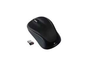Logitech M317 Wireless Mouse, 2.4 GHz with USB Receiver, 1000 DPI Optical Tracking, 12 Month Battery, Compatible with PC, Mac, Laptop, Chromebook - Black