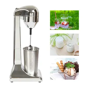 Single Head Milkshake Machine Silver with High-Speed Pure Copper Motor for Household Use Silver
