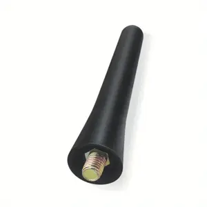 1pc 2.6 Inch Universal Car Radio Antenna Pole Rubber Mini Short Receiver Pole FM AM Roof Mount Car Antenna Screws Car Accessory Tool