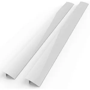 Stove gap covers, Oven Gap Fillers Seals Gaps Between Stove and Countertop, Easy to Install, Heat Resistant, 2 Pack (White, 21 inches)