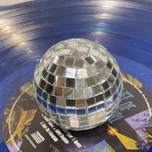 Disco Ball Charm for Turntables - Sparkling Colored Finish - Perfect for DJ Sets and Party Decorations